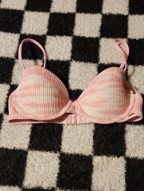 PINK Victoria's Secret Pink Ribbed Push-Up Bikini Top